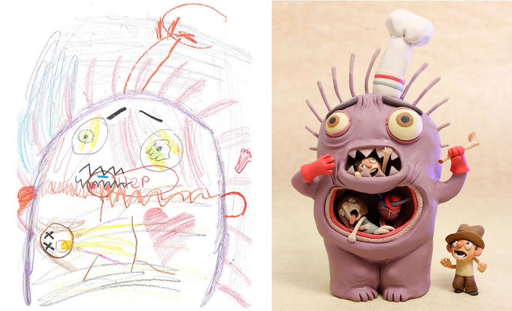 Los monstruos son de los niños #ilustracion
